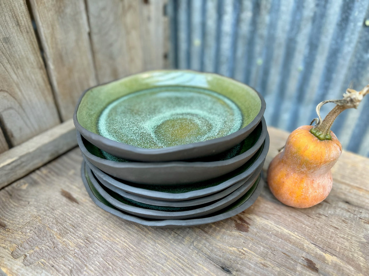 Forest Fern Rimmed Plate
