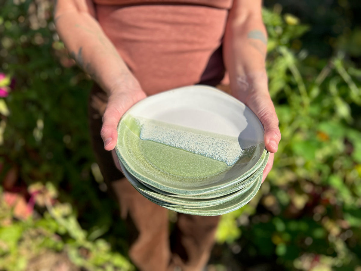 Mossy Alabaster Salad Plate