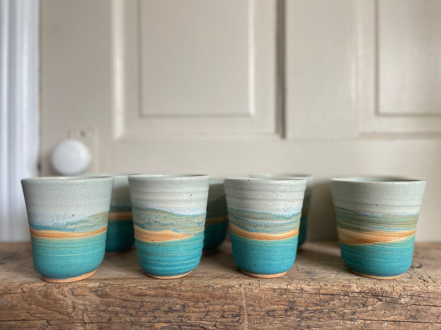 Whitefish Dunes Wave Cup, Set of 4