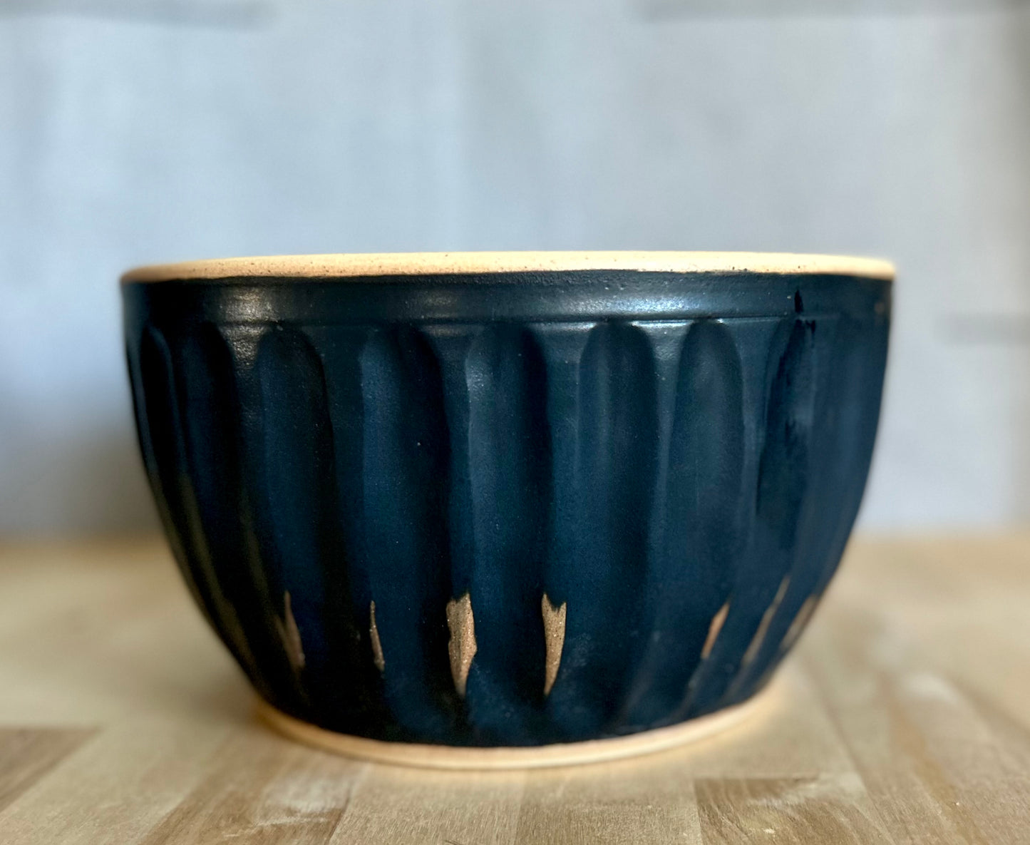 New Moon Fluted Serving Bowl