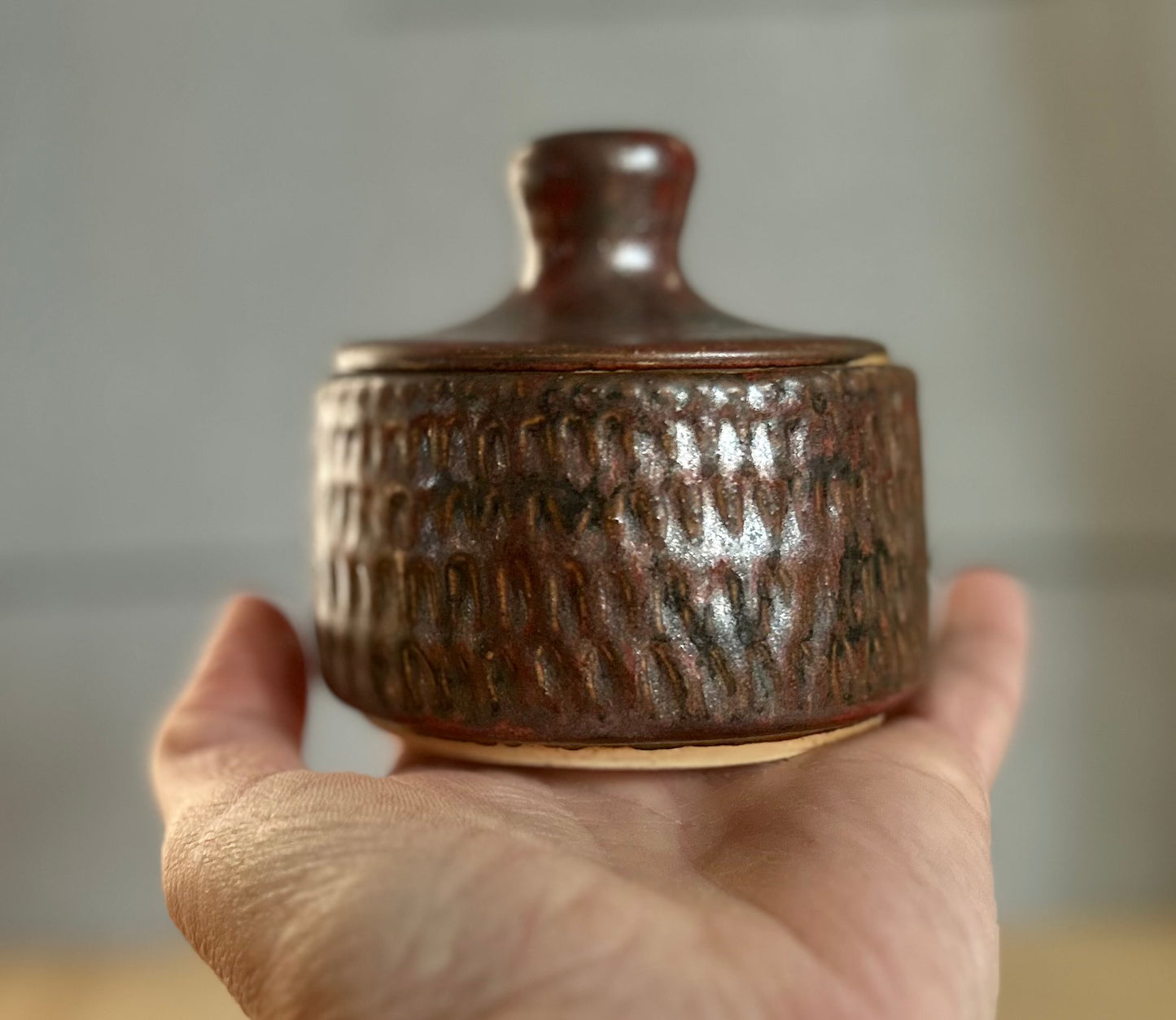 Ancient Copper Salt Cellar