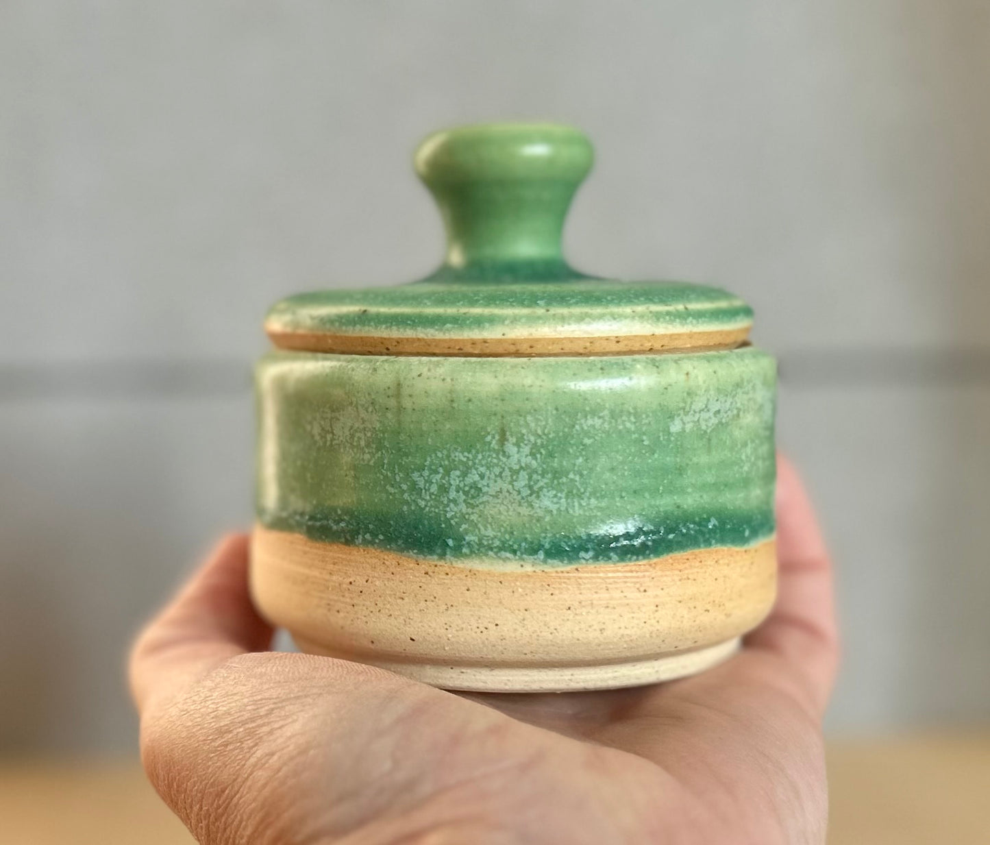 Jade Green Salt Cellar