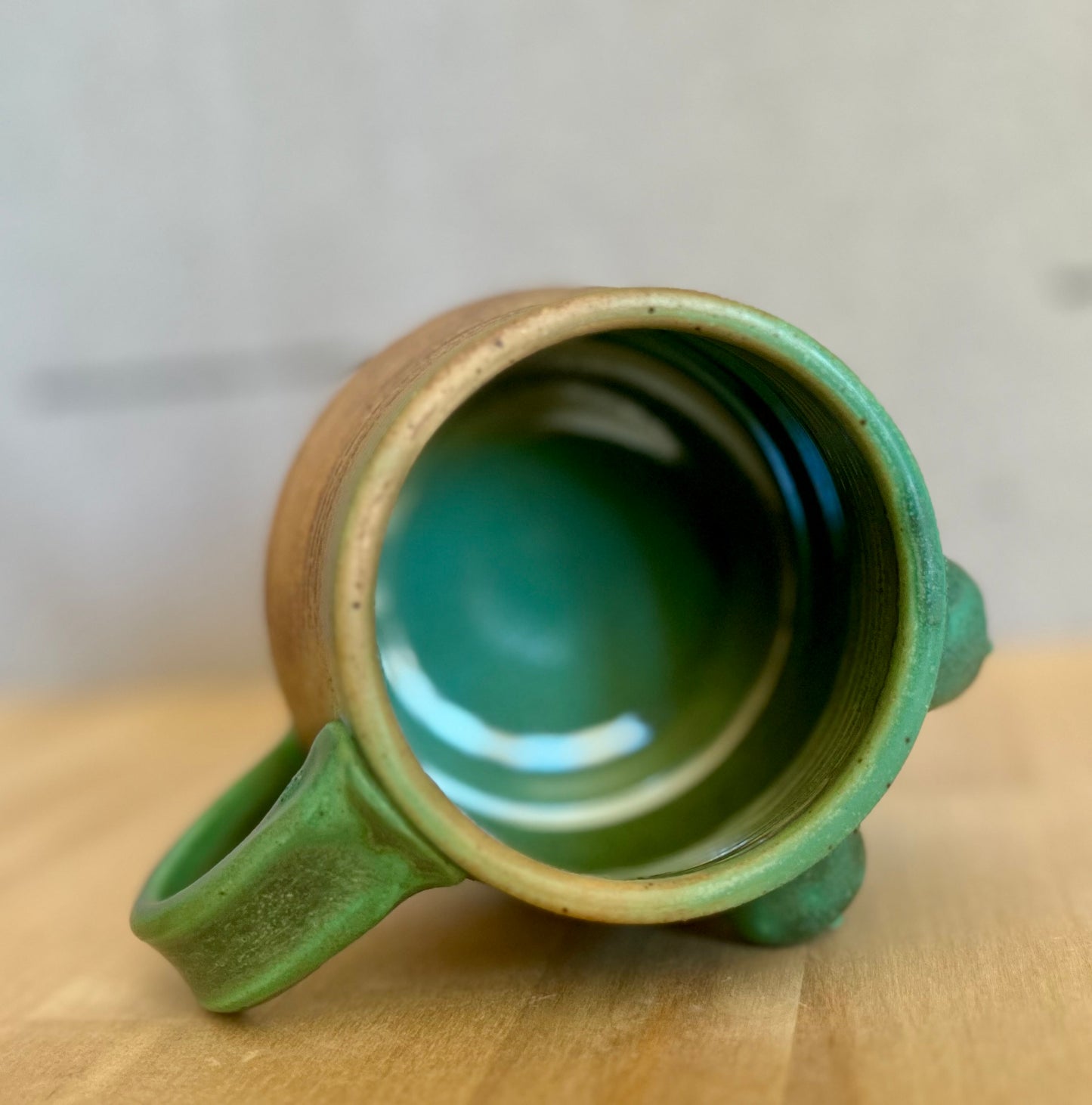 Copper Patina Goddess Mama Mug (Right Hand)