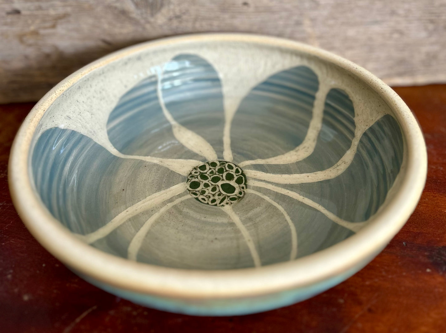Abstract Floral Serving Bowl
