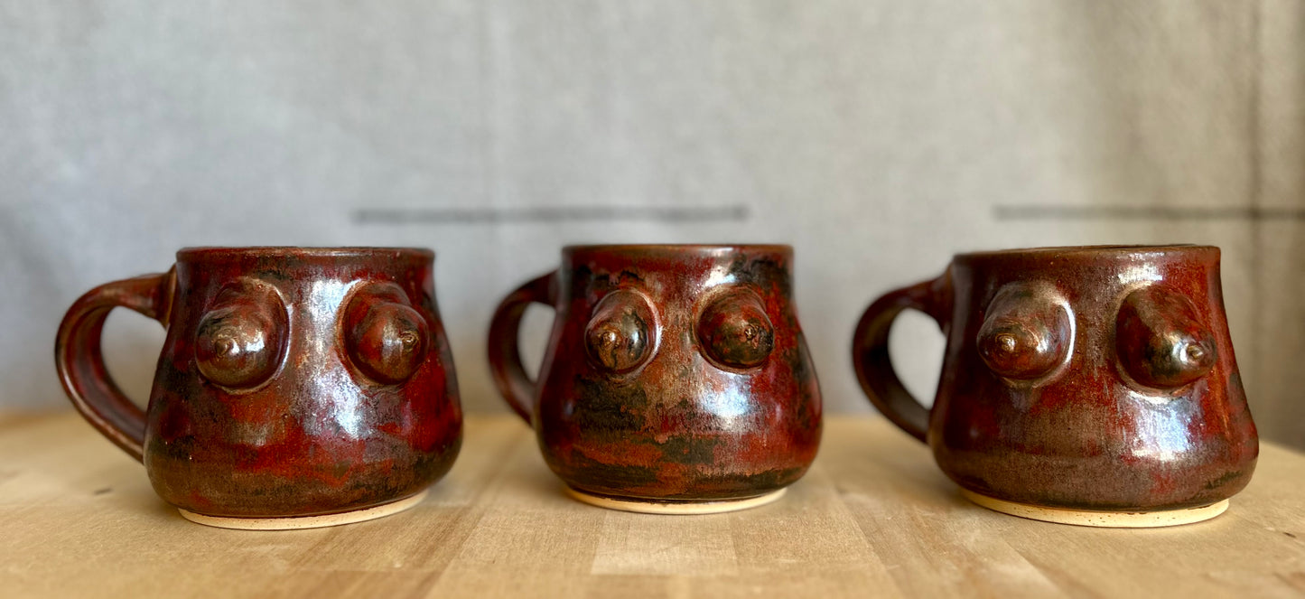 Burnt Copper Goddess Mug (Right Hand)