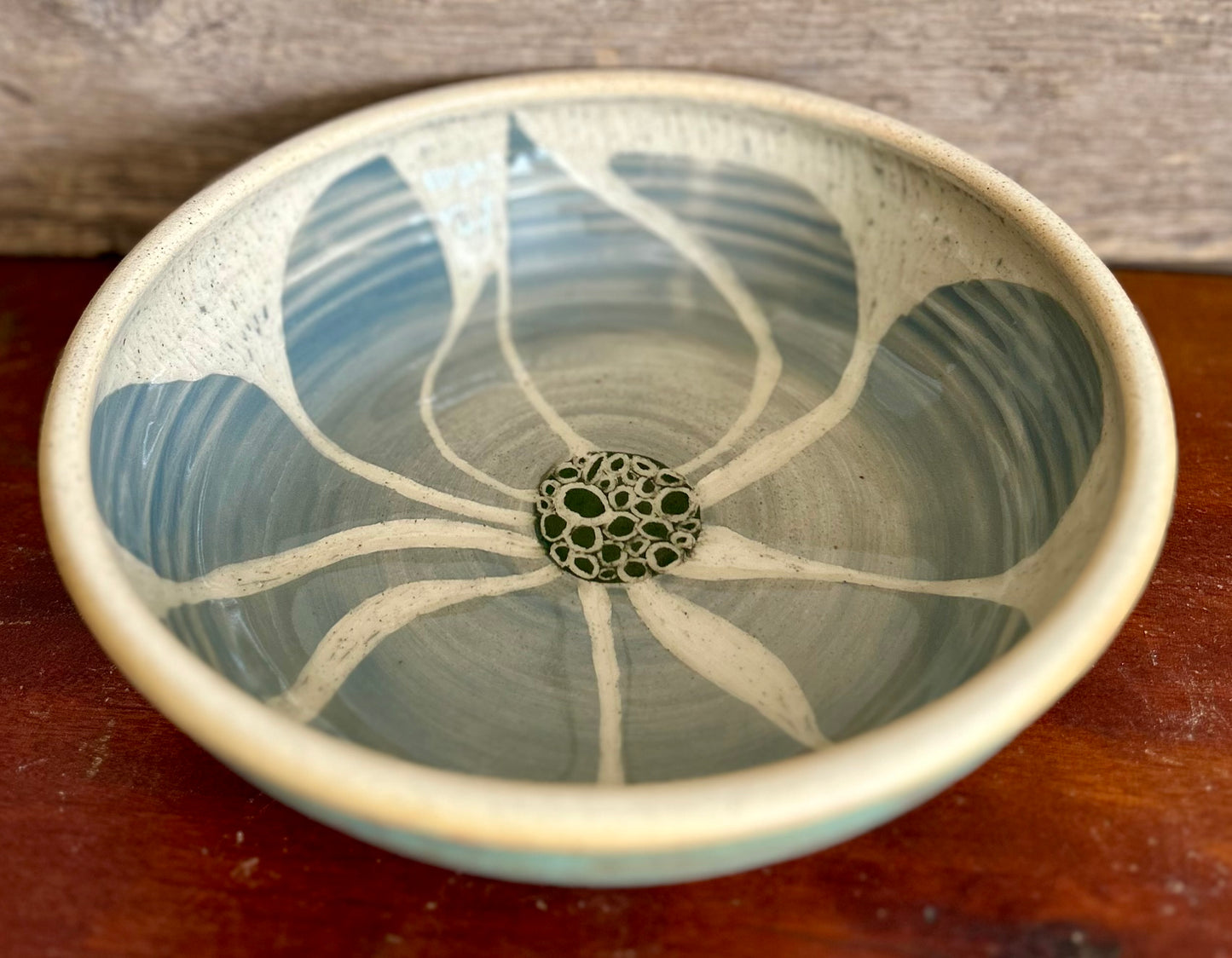 Abstract Floral Serving Bowl