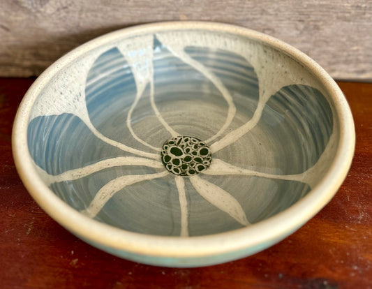 Abstract Floral Serving Bowl