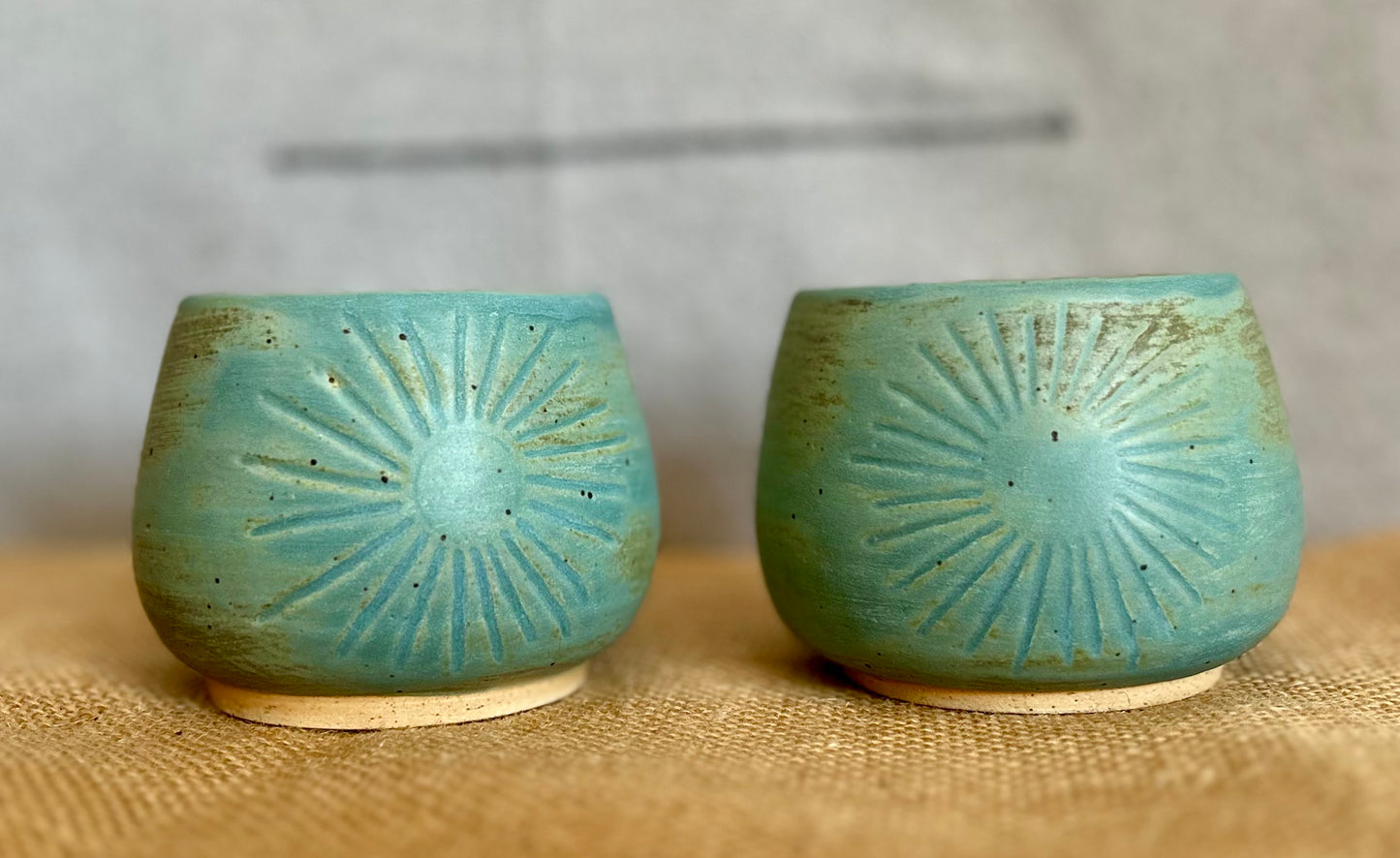 Blue Mist Sunburst Cup