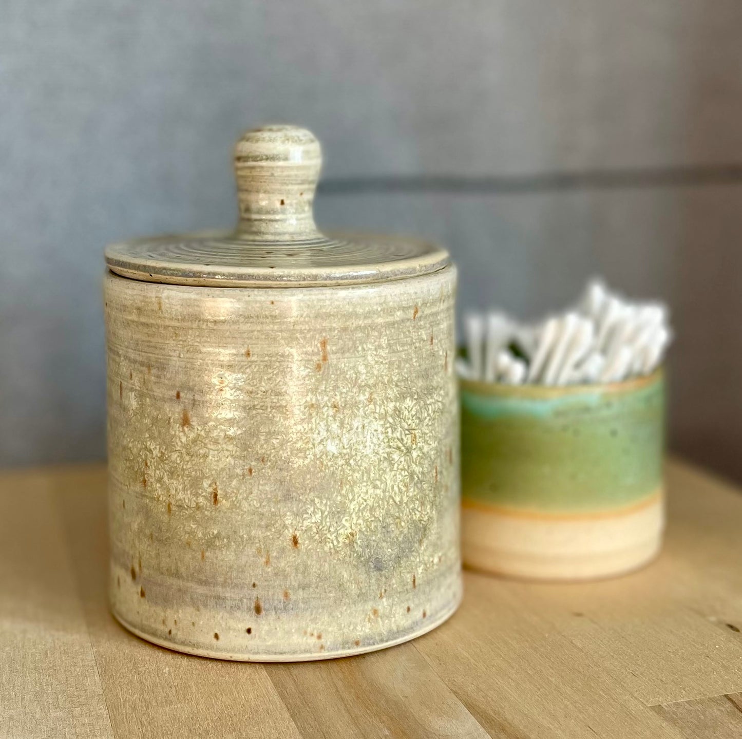 Lavender Field Storage Jar