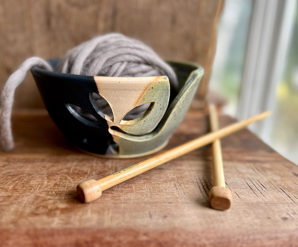 New Moon & Lichen Yarn Bowl