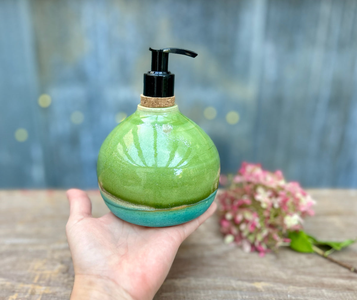 Fern Over Water Soap Dispenser