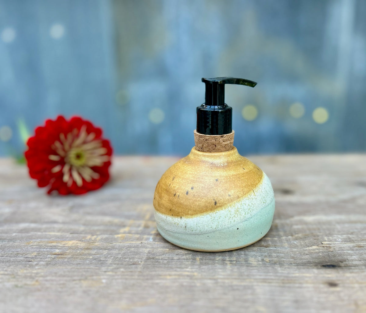 Maple Over Flora Soap Dispenser