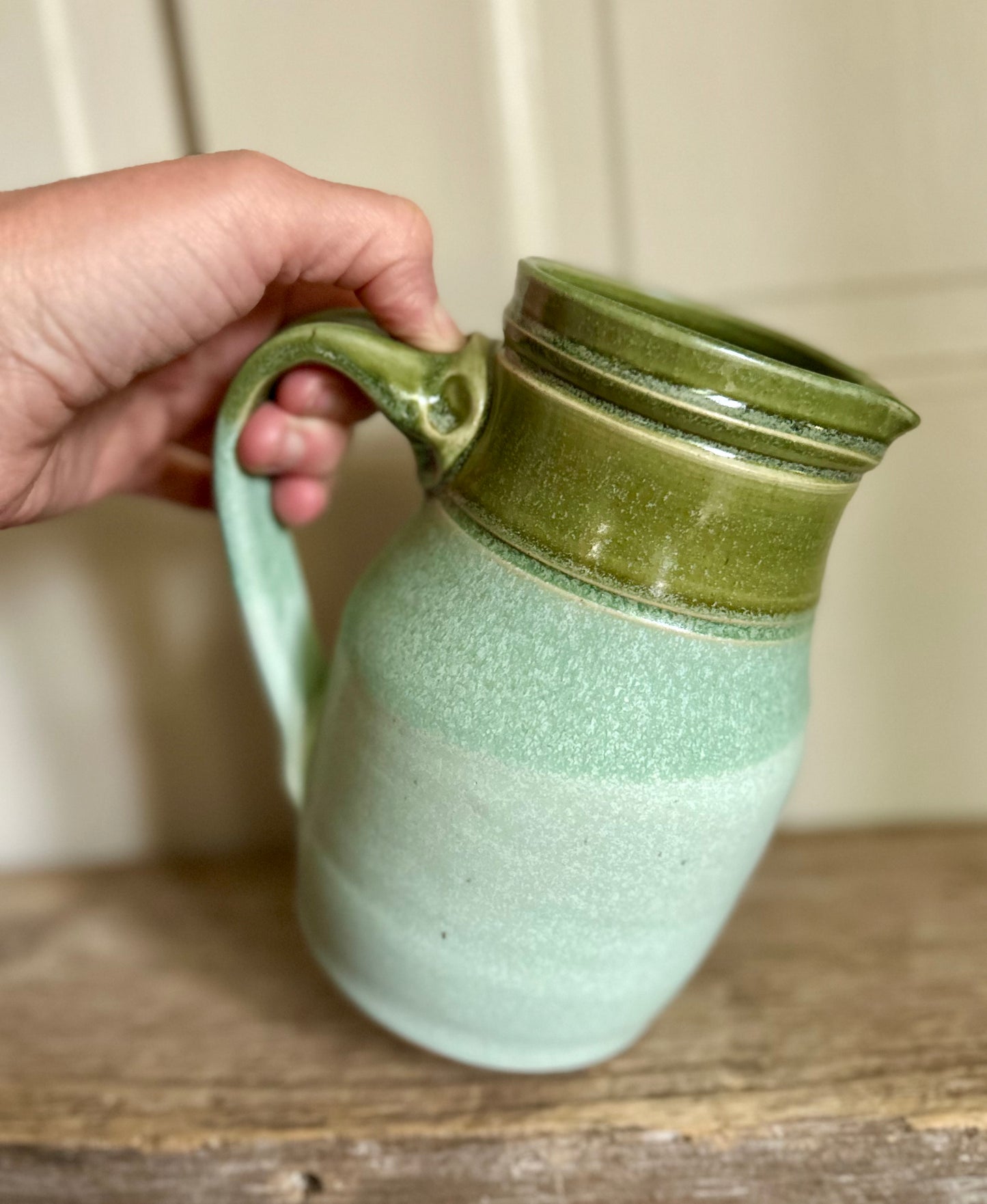 Olive Blossom Pitcher