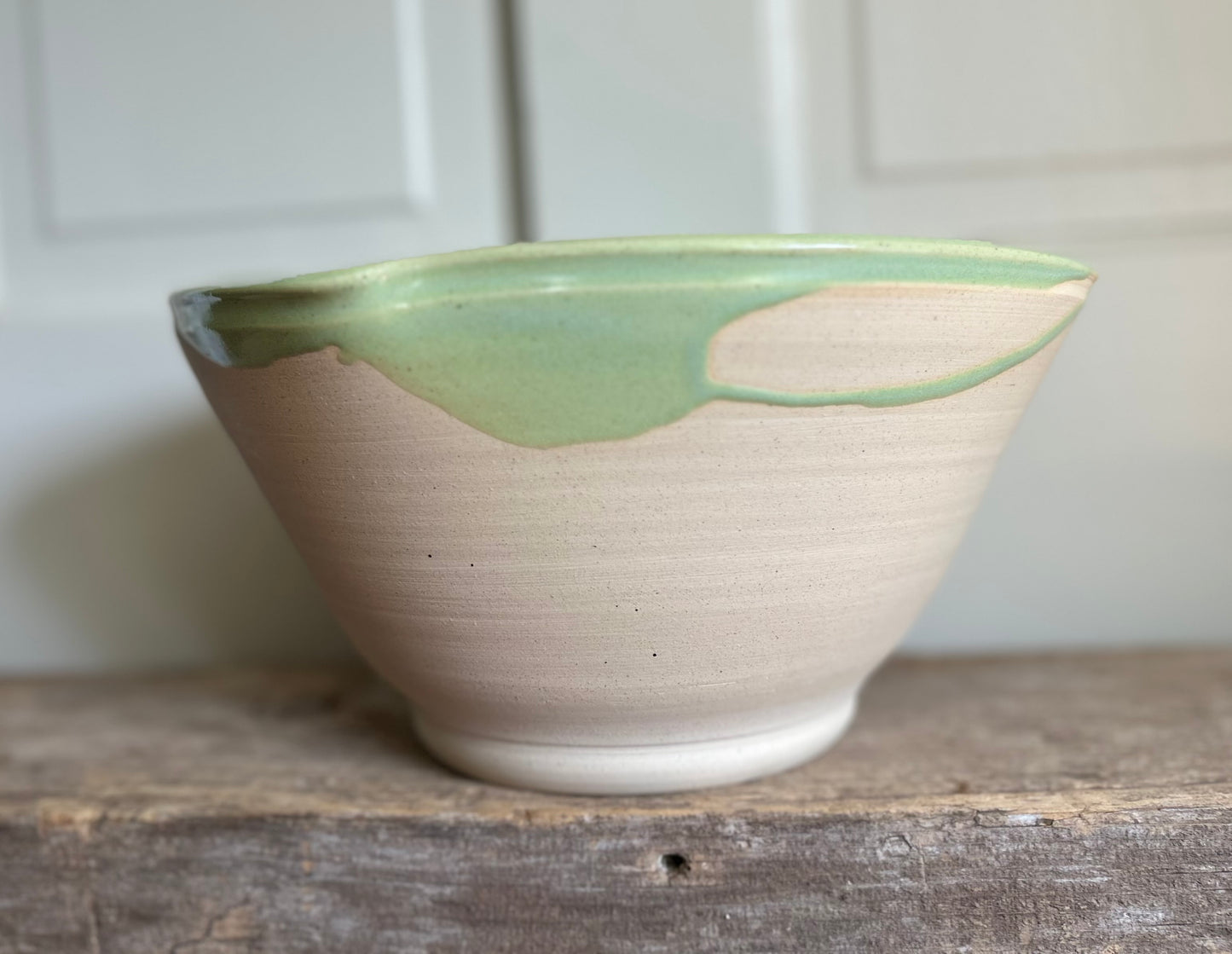 Altered Honeydew Serving Bowl