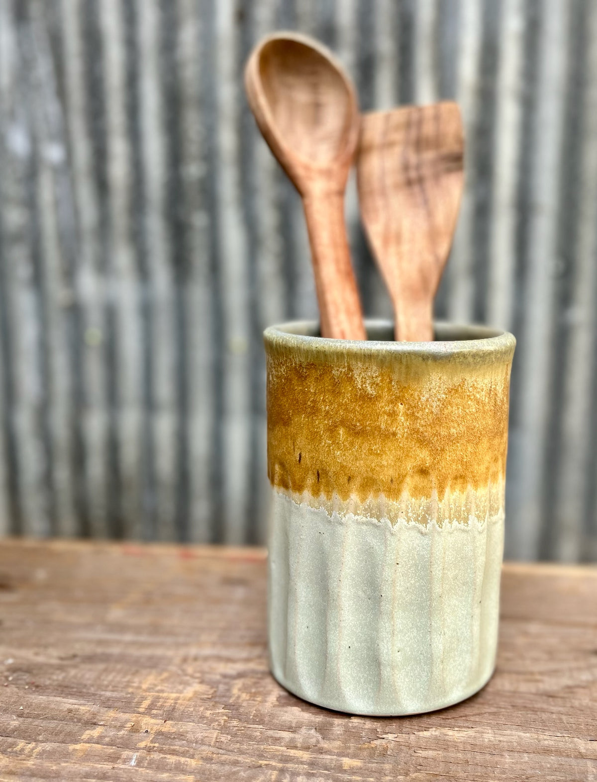 Maple & Flora Utensil Holder