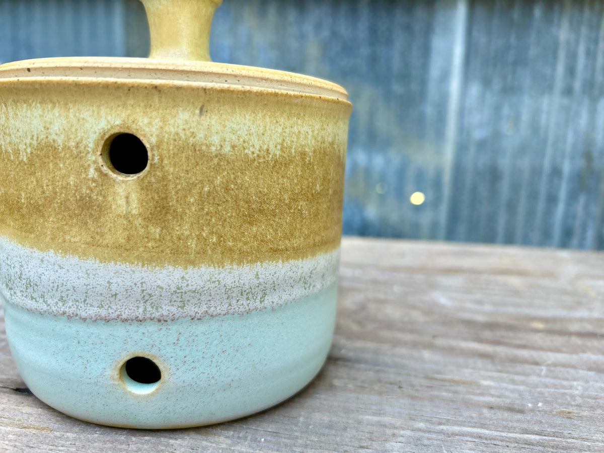 Maple & Flora Garlic Storage Jar