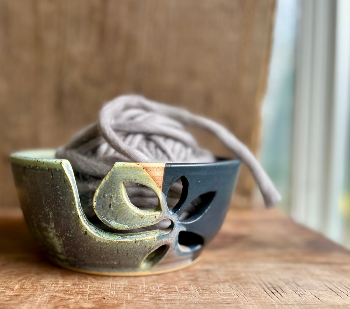 New Moon & Lichen Yarn Bowl