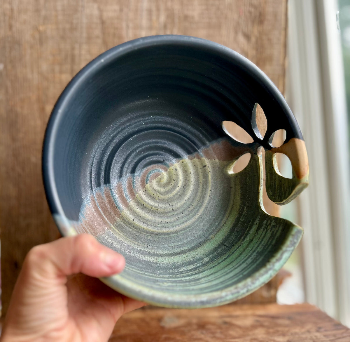 New Moon & Lichen Yarn Bowl