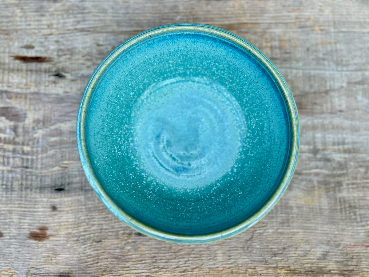 Frozen Lake Drip Serving Bowl