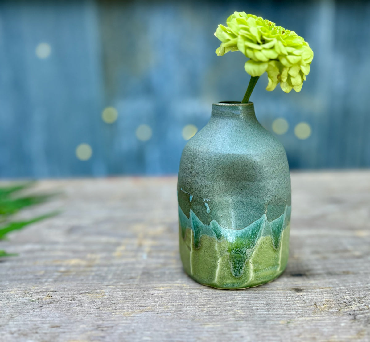 Slate Over Moss Vase