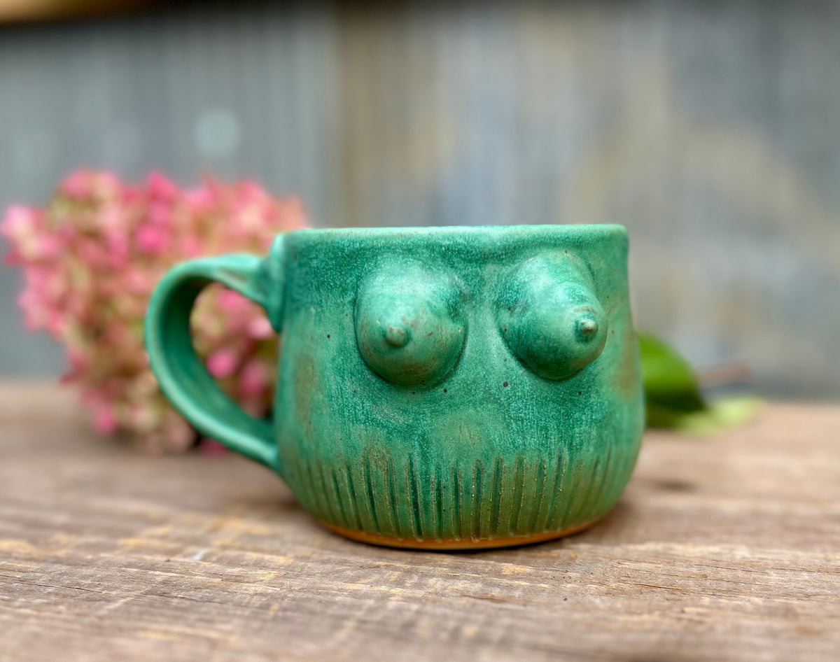 Copper Patina Goddess Mug