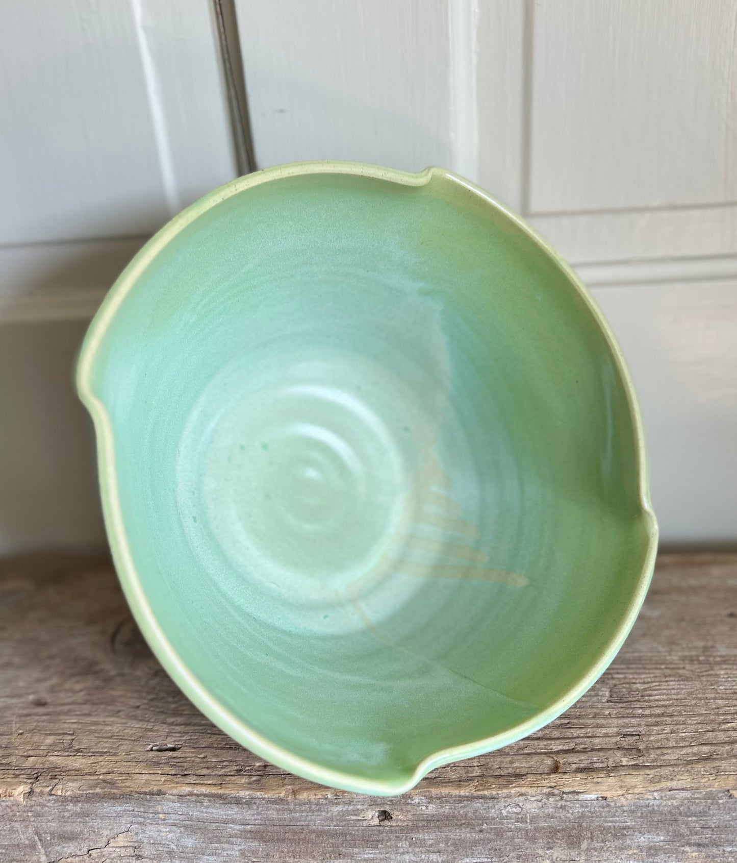 Altered Honeydew Serving Bowl