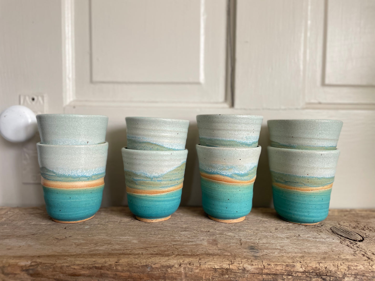 Whitefish Dunes Wave Cup, Set of 4