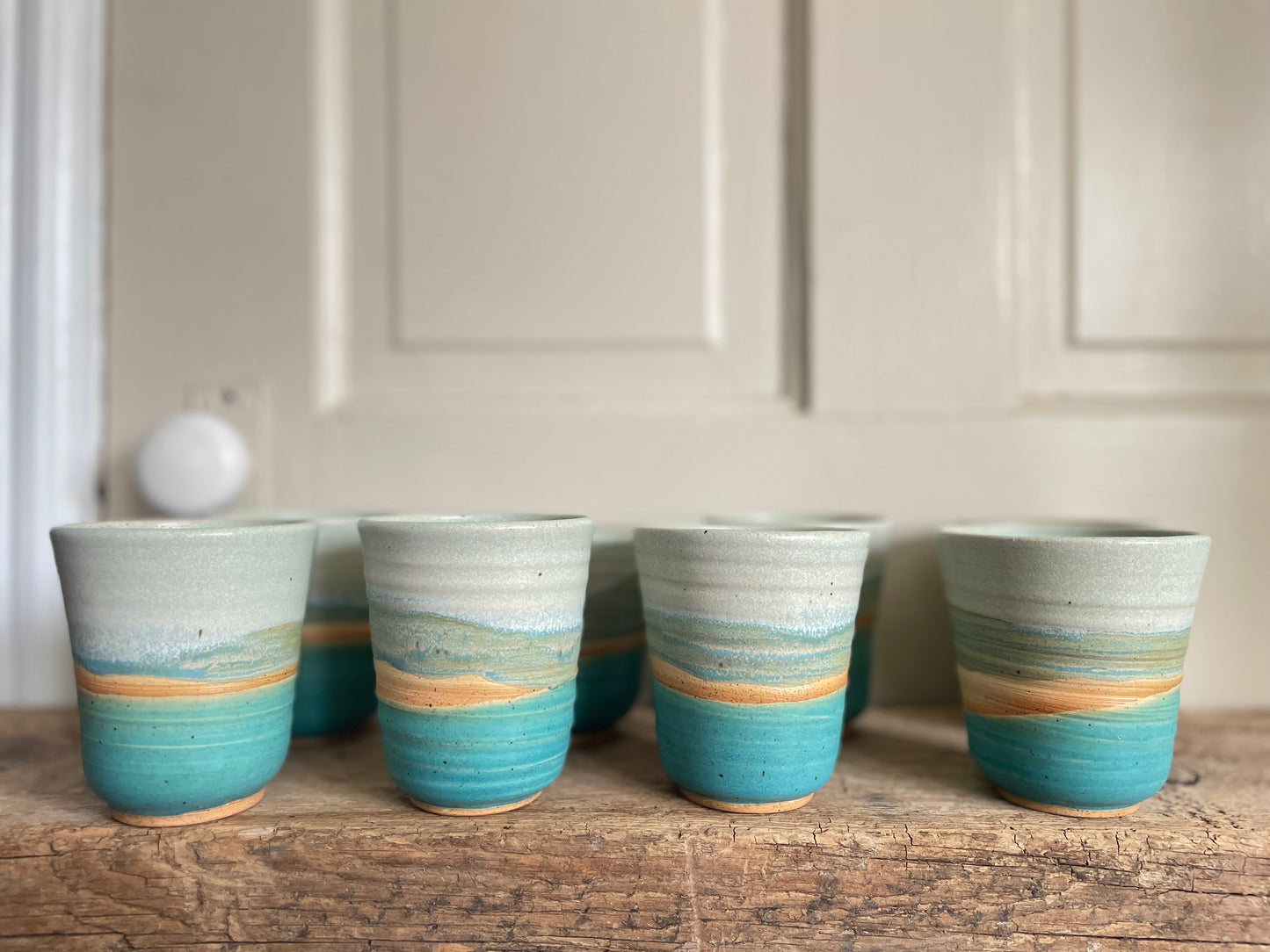 Whitefish Dunes Wave Cup, Set of 4