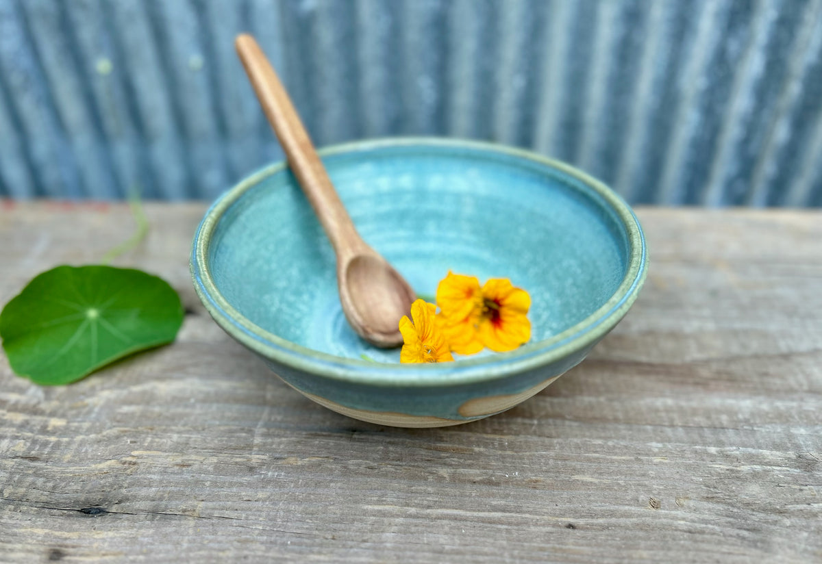 Frozen Lake Drip Serving Bowl