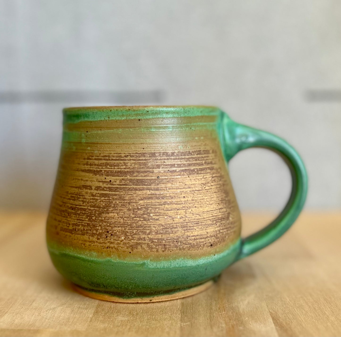 Copper Patina Goddess Mama Mug (Right Hand)