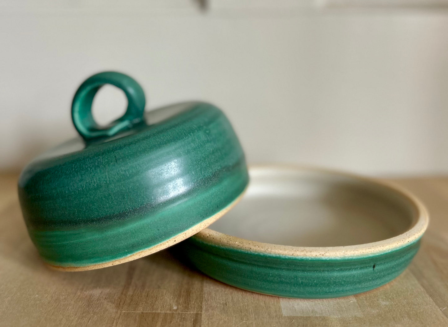 Copper Patina Round Butter Dish