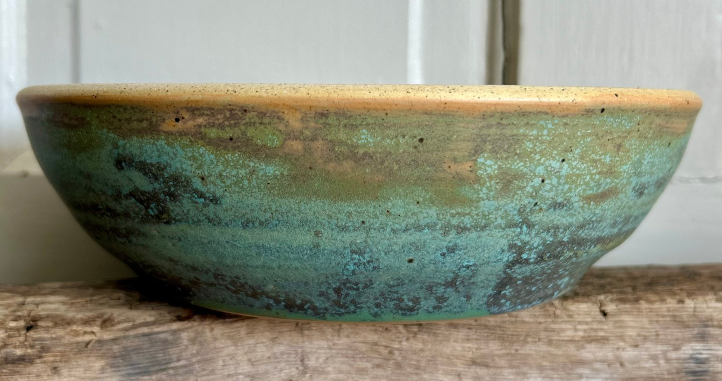 Abstract Floral Serving Bowl