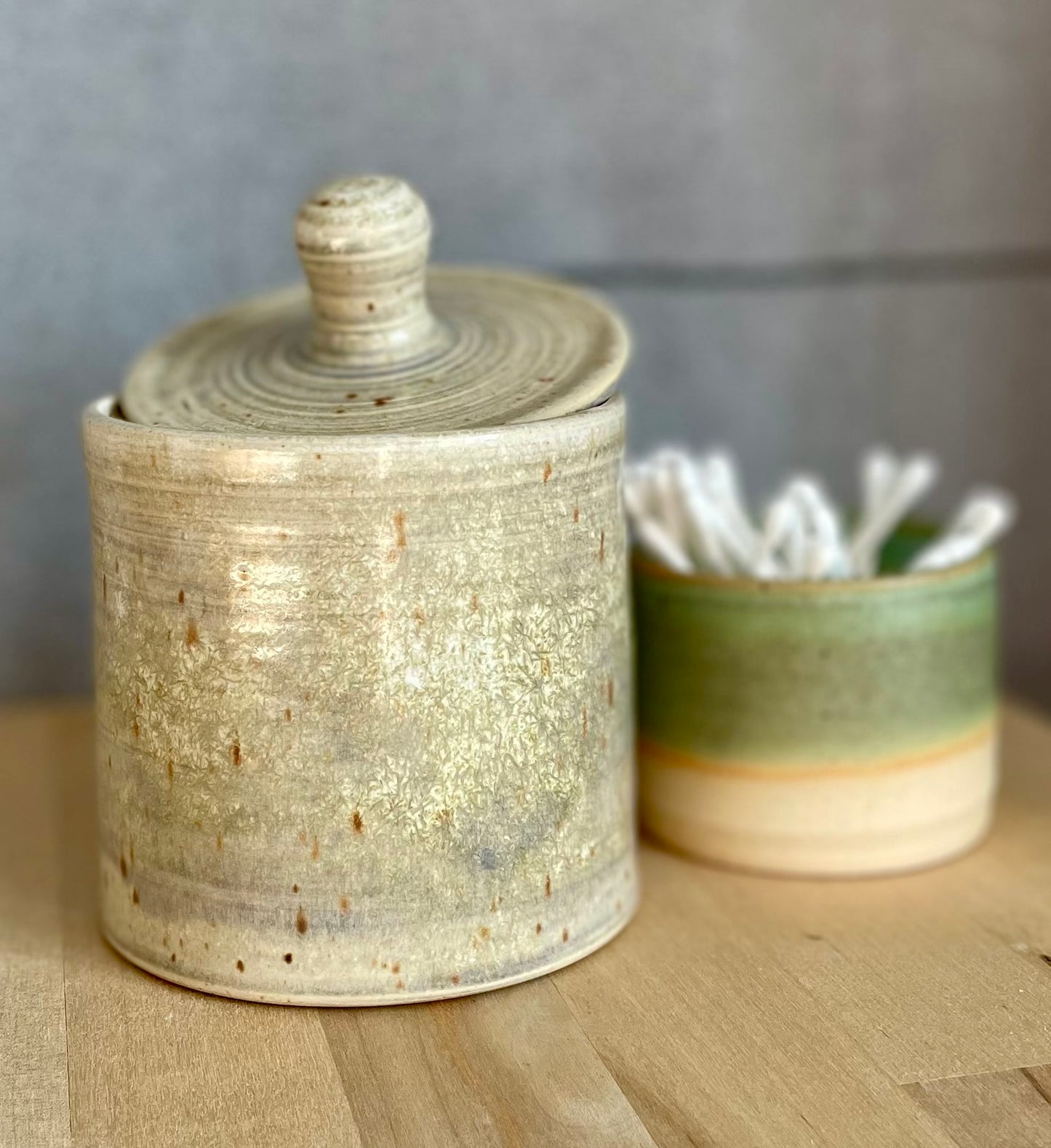 Lavender Field Storage Jar