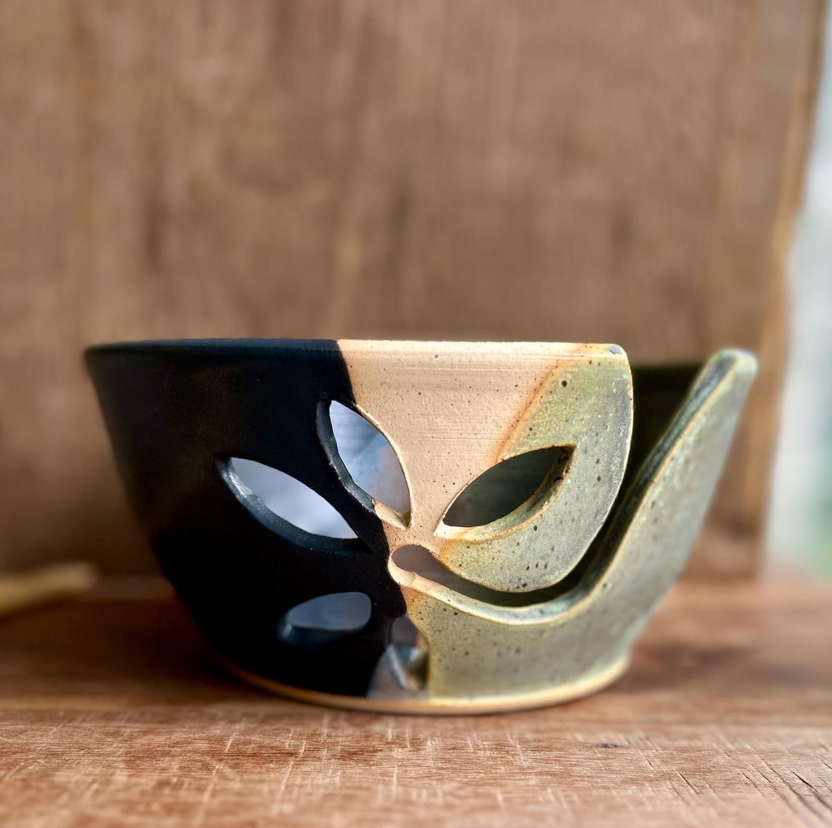New Moon & Lichen Yarn Bowl
