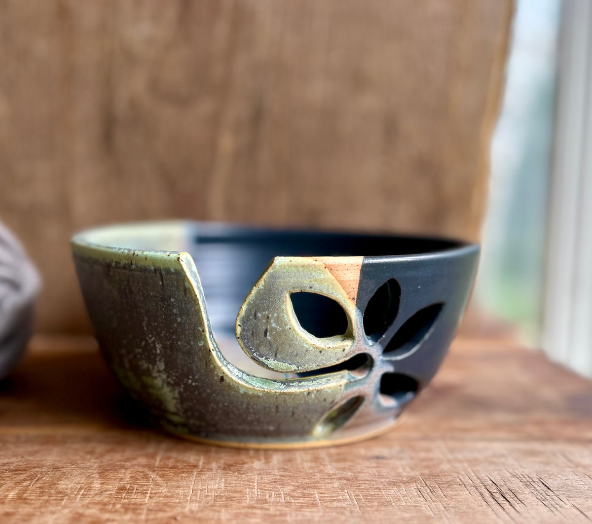 New Moon & Lichen Yarn Bowl