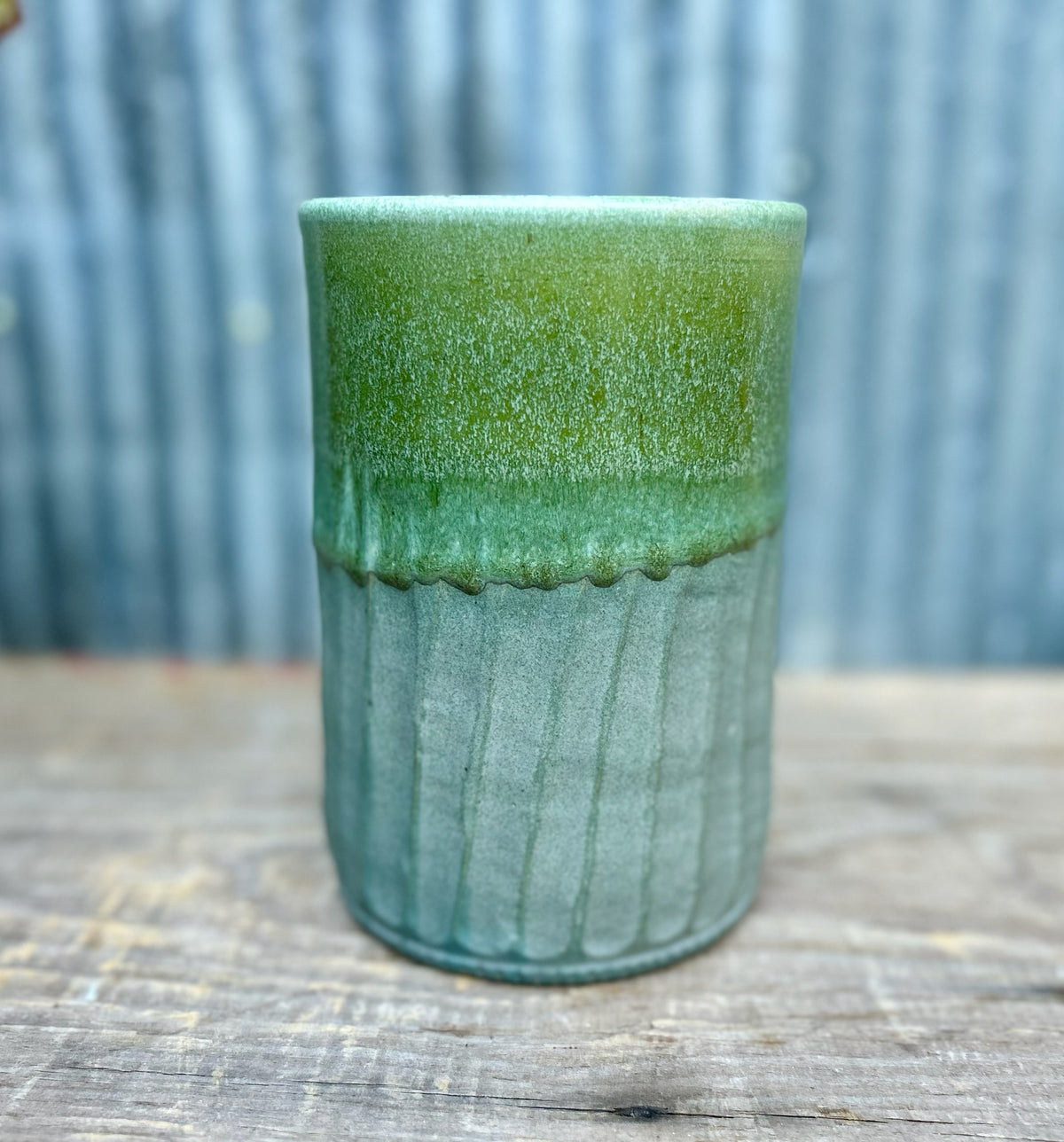 Mossy Slate Utensil Holder