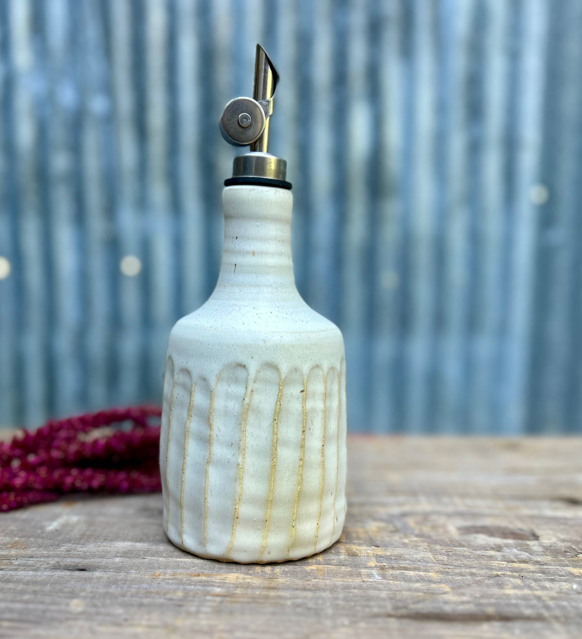 Alabaster Oil Bottle