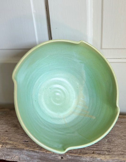 Altered Honeydew Serving Bowl