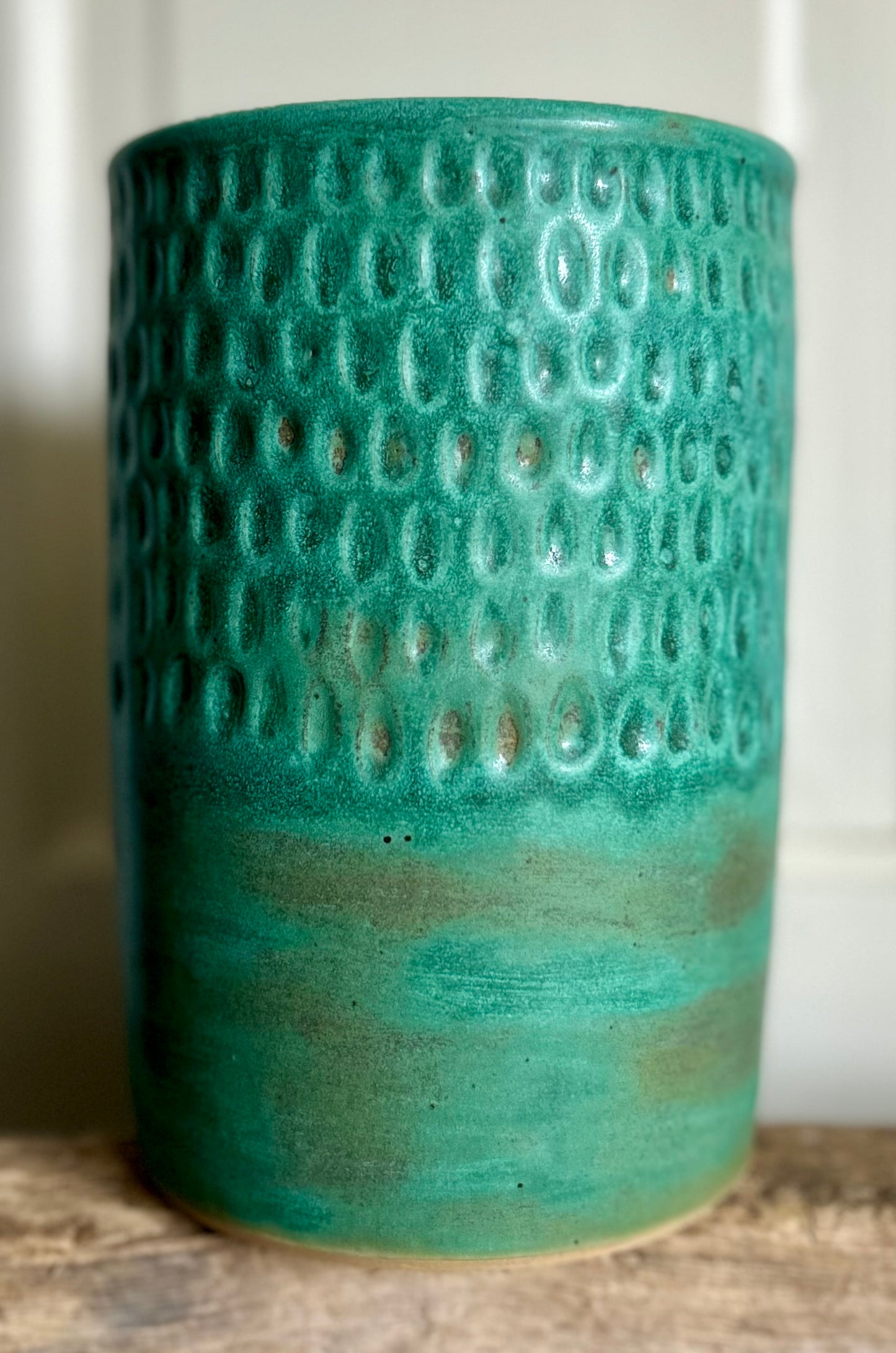 Old Copper Utensil Holder