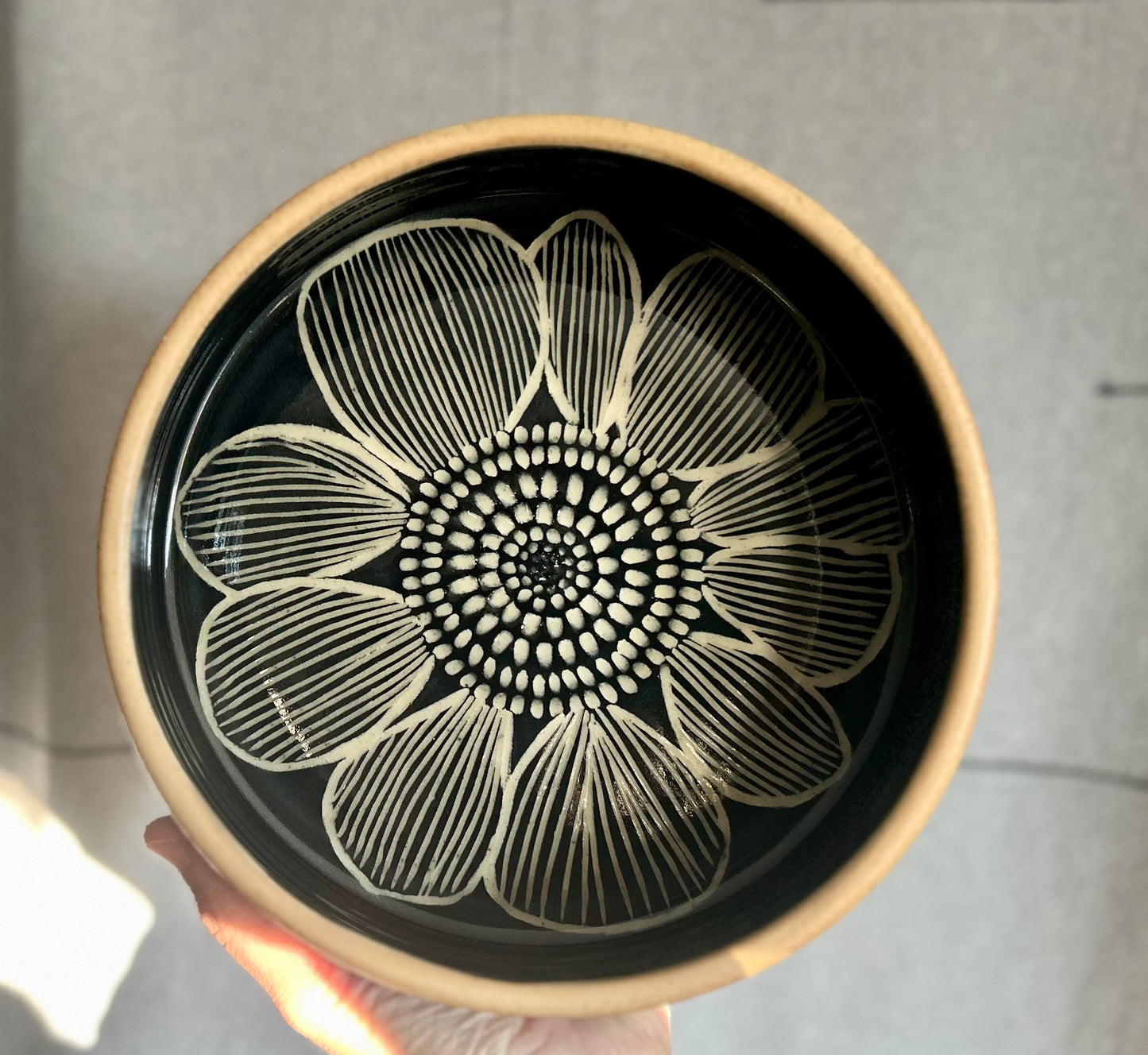 Abstract Daisy Gathering Bowl