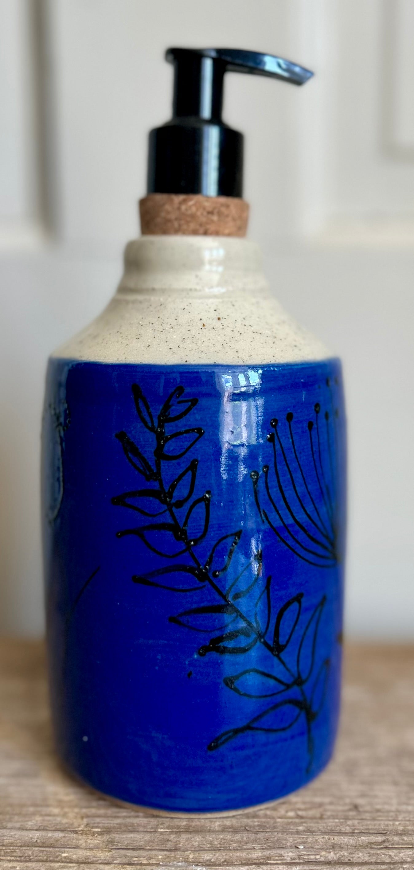 Cobalt Carved Floral