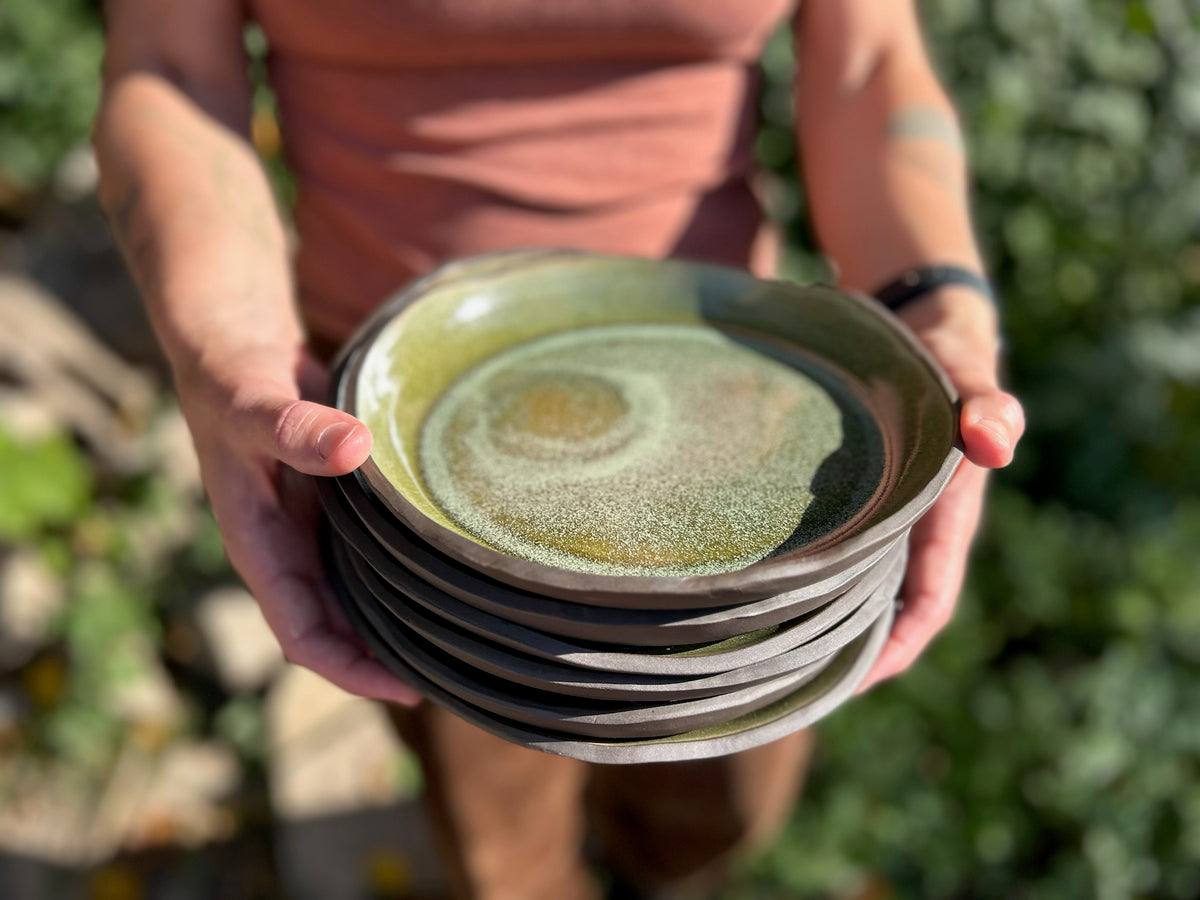 Forest Fern Rimmed Plate