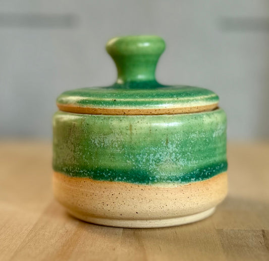Jade Green Salt Cellar