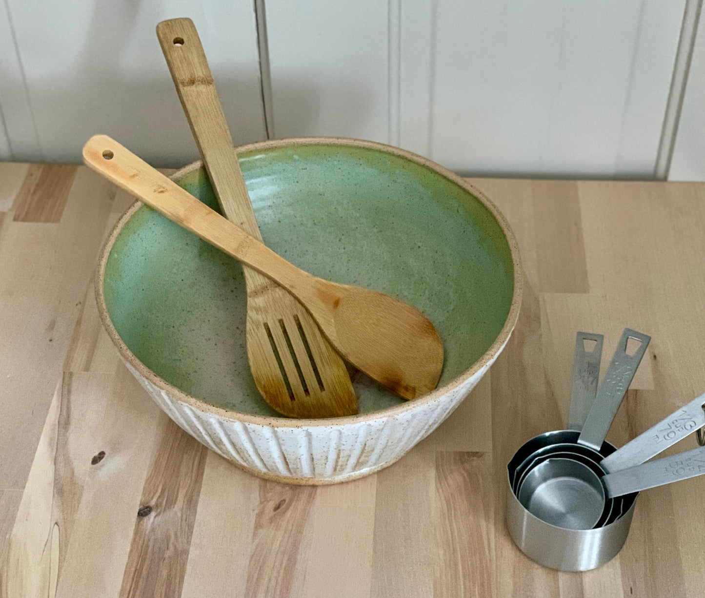 Large Bowl with Fluting