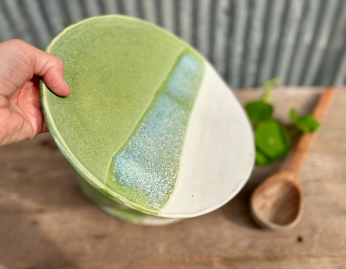Mossy Alabaster Dinner Plate