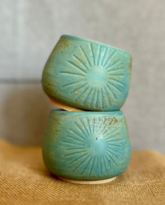 Blue Mist Sunburst Cup