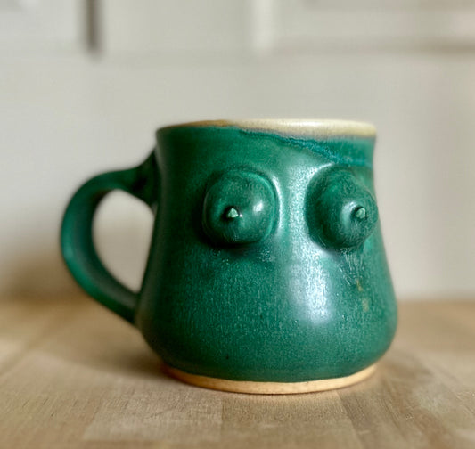 Copper Patina Goddess Mug (Right Hand)