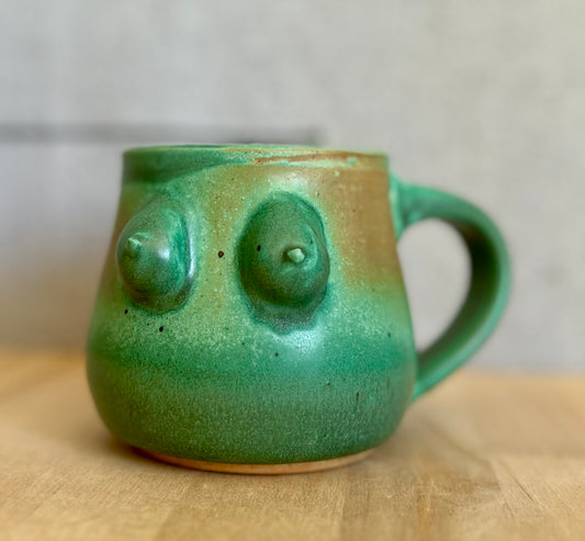 Copper Patina Goddess Mug (Left Hand)