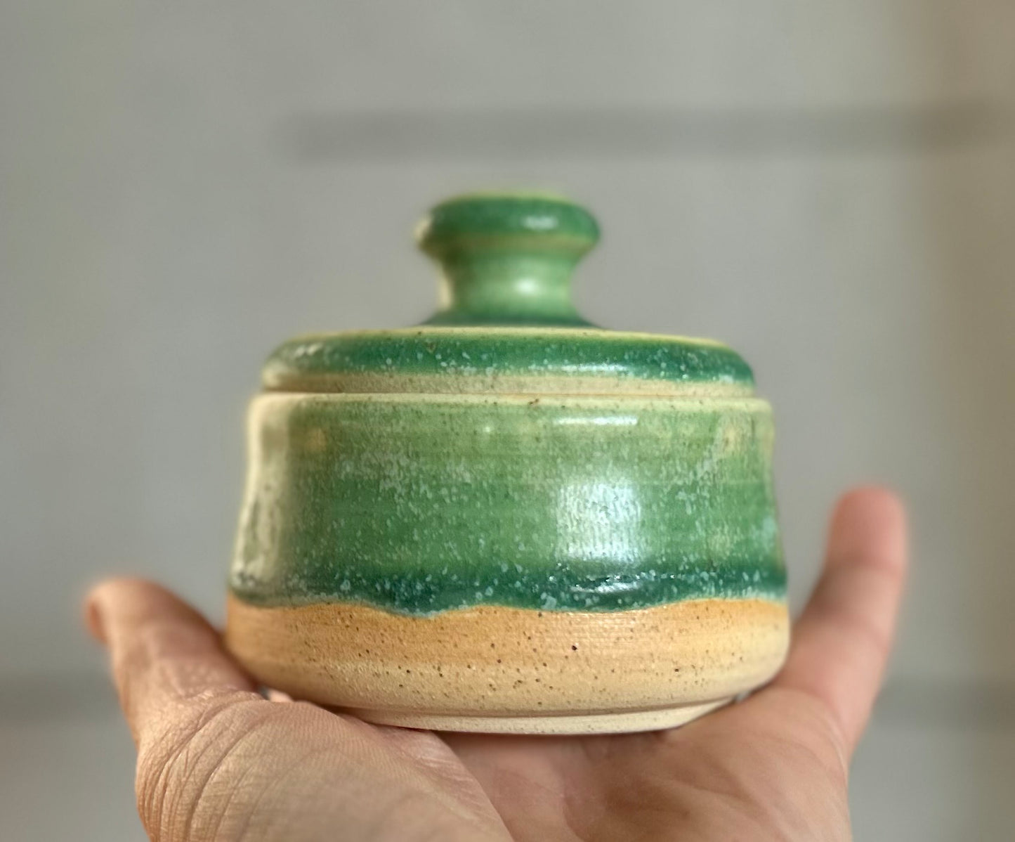 Jade Green Salt Cellar
