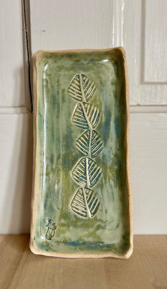 Green Tea Leaf Plate